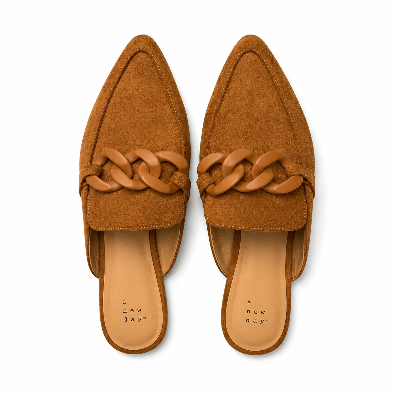 Brown Suede Mules