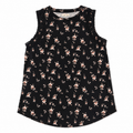 Black Floral Tank