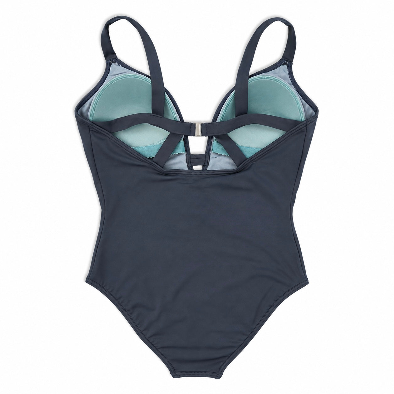 Steel Blue Cut Out One Piece