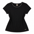Black and White Dressy Top