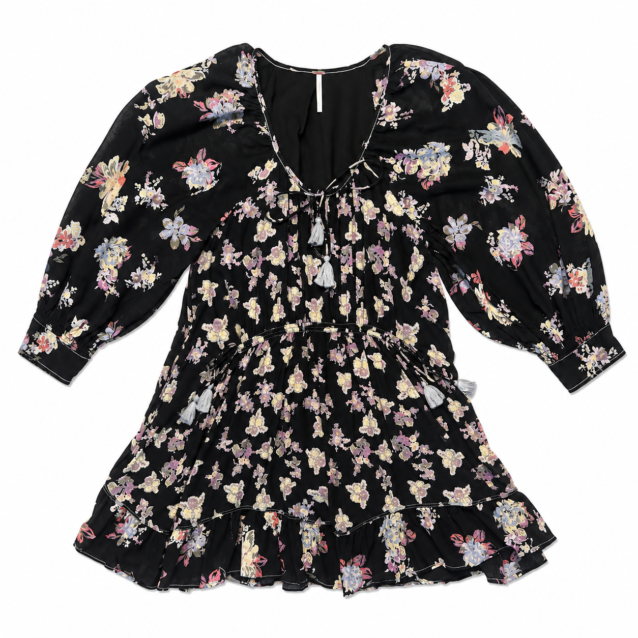 Free People Longsleeve Lightweight Floral Dress