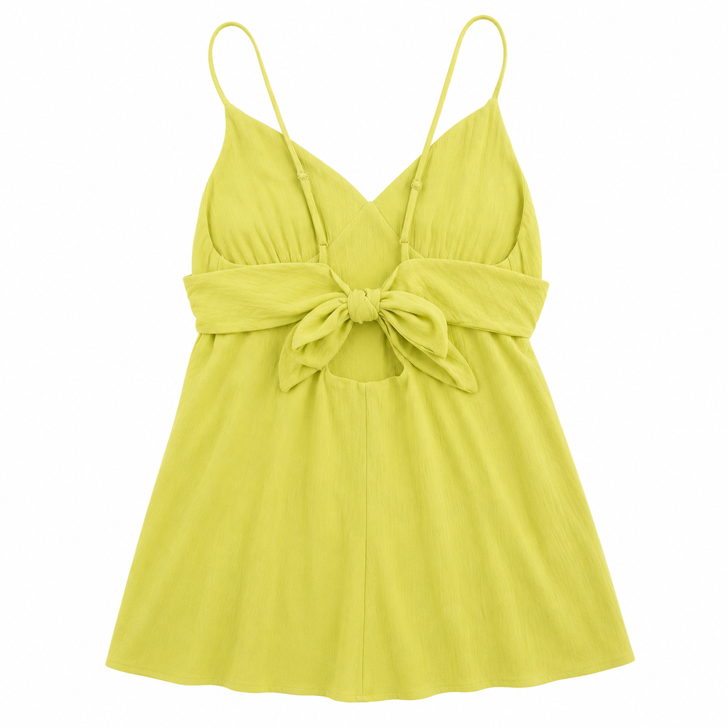 Lime Green Flowy Dress