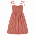 Pink and White Pin Striped Dress