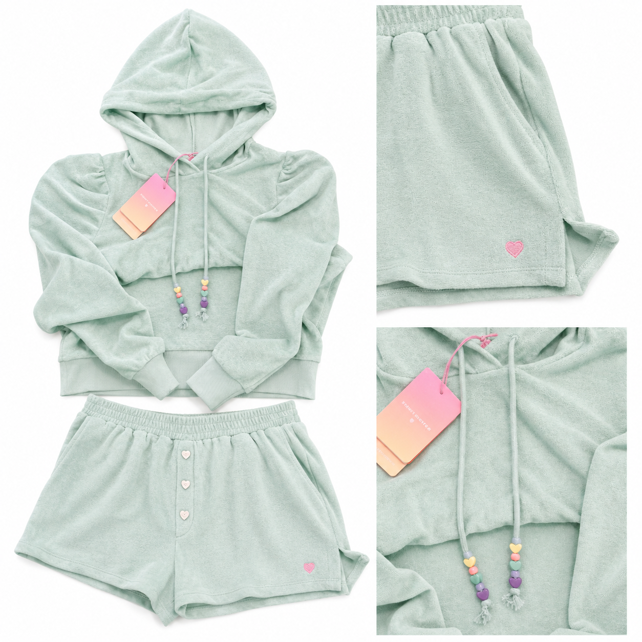Terry Cloth 2 Piece Lounge Set